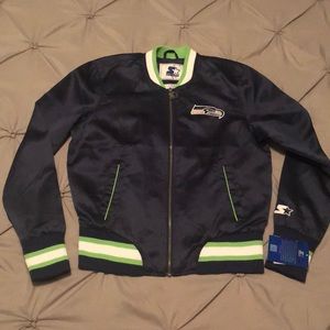 Seattle Seahawks starter jacket women’s sz M NWT
